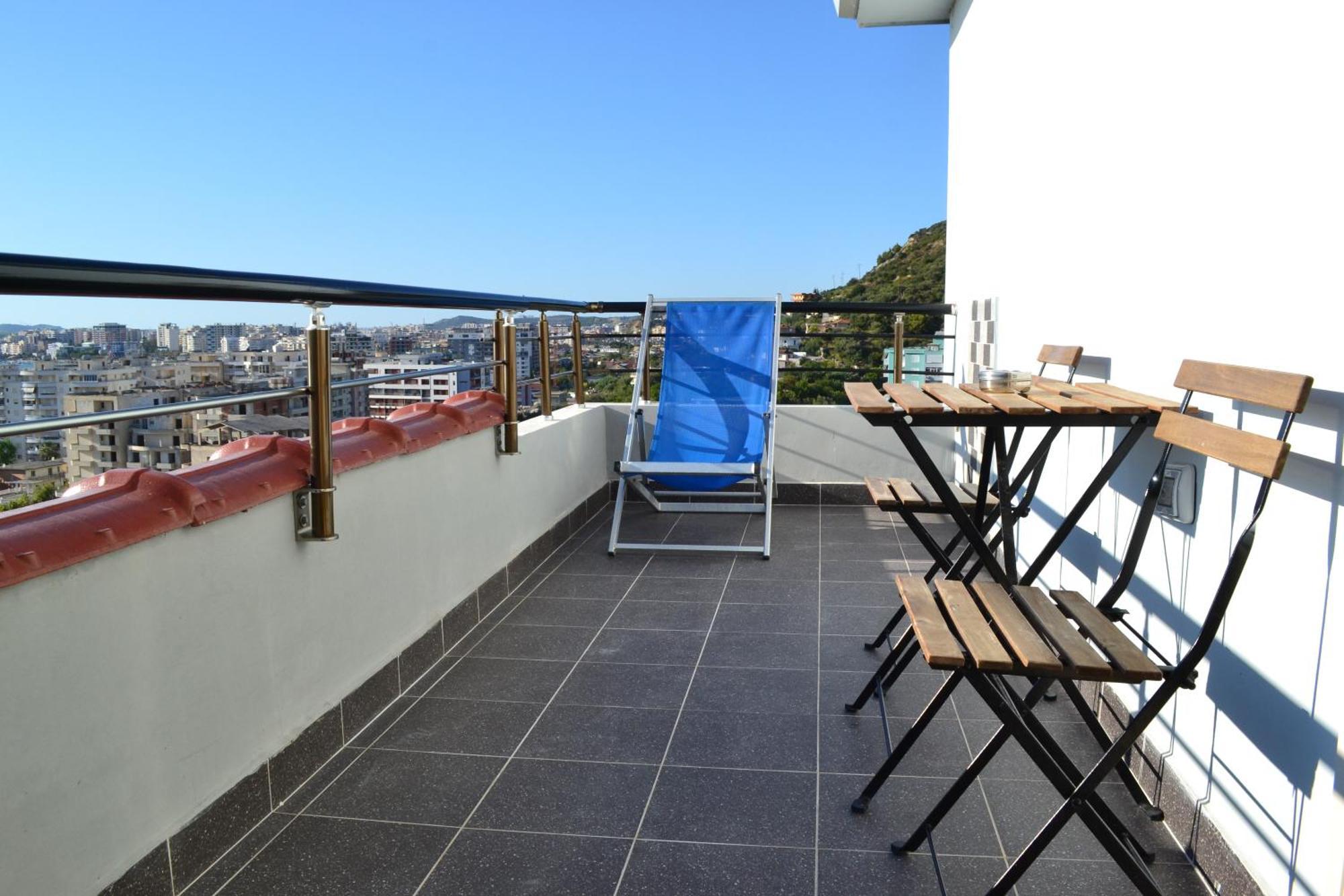 Seaview Penthouse Terrace & Private Garage Vlorë Eksteriør bilde